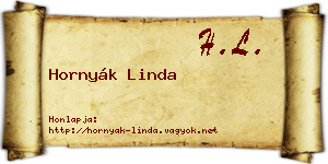 Hornyák Linda névjegykártya